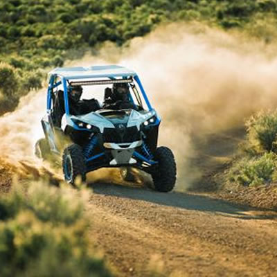 Picture of off-road vehicle on dusty road