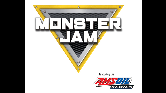 Graphic of Monster Jam/AMSOIL. 