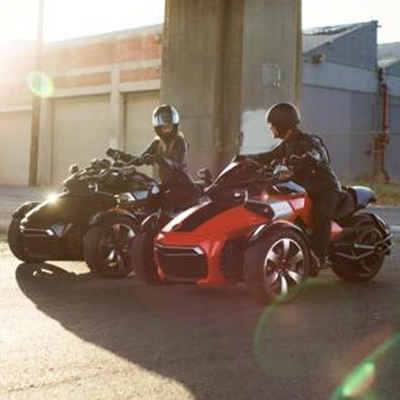 Picture of BRP's Can-Am Spyder F3 Roadster. 