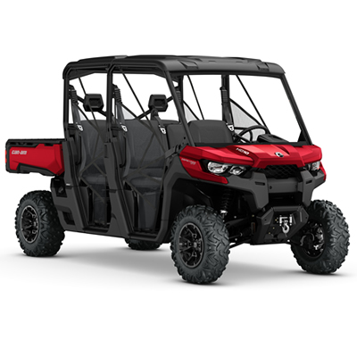 The 2017 Can-Am Defender MAX XT HD10 in Intense Red.