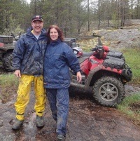 Eastman ATV Association Inc. president, Dave Lee and his wife, Brenda.