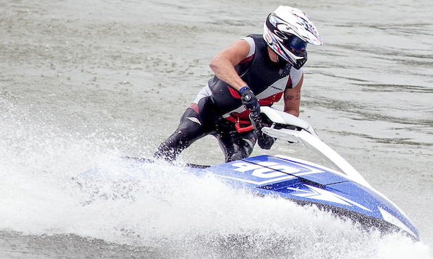 man on personal watercraft