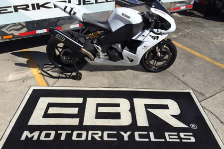 An Erik Buell Racing sportbike. 