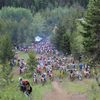 The start line of the monkey wrench cross country race. 