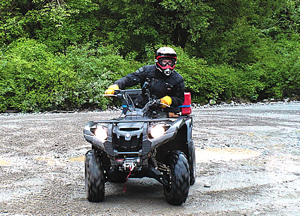 Person on an ATV