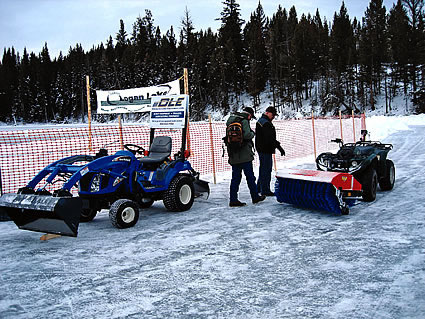 Photo of a quad with a special attachment