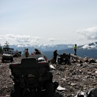 ATVs on a mountaintop