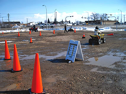 Photo of a safety course for youth