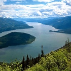 A panoramic view at the top of Sproat Mountain