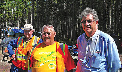 Photo of Tom Dickson, Gordon Galloway and Zan Boyle