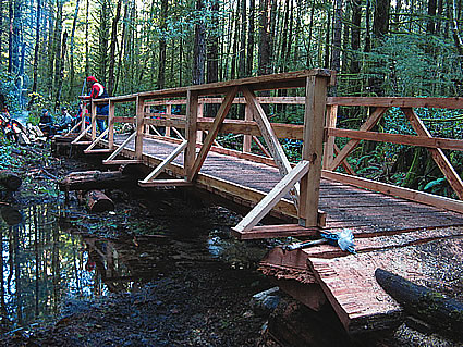 Bridge being built